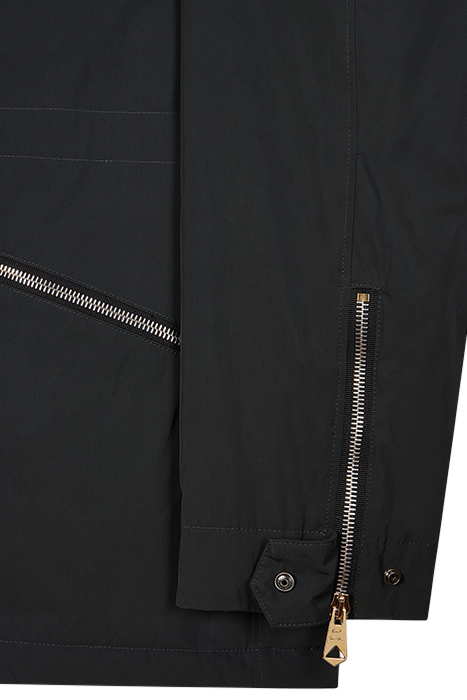 GENTS JACKET WITH CONCEALED HOOD VERY DARK GREEN 4