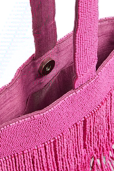 ESTELLE BEADED HANDBAG MAGENTA 2