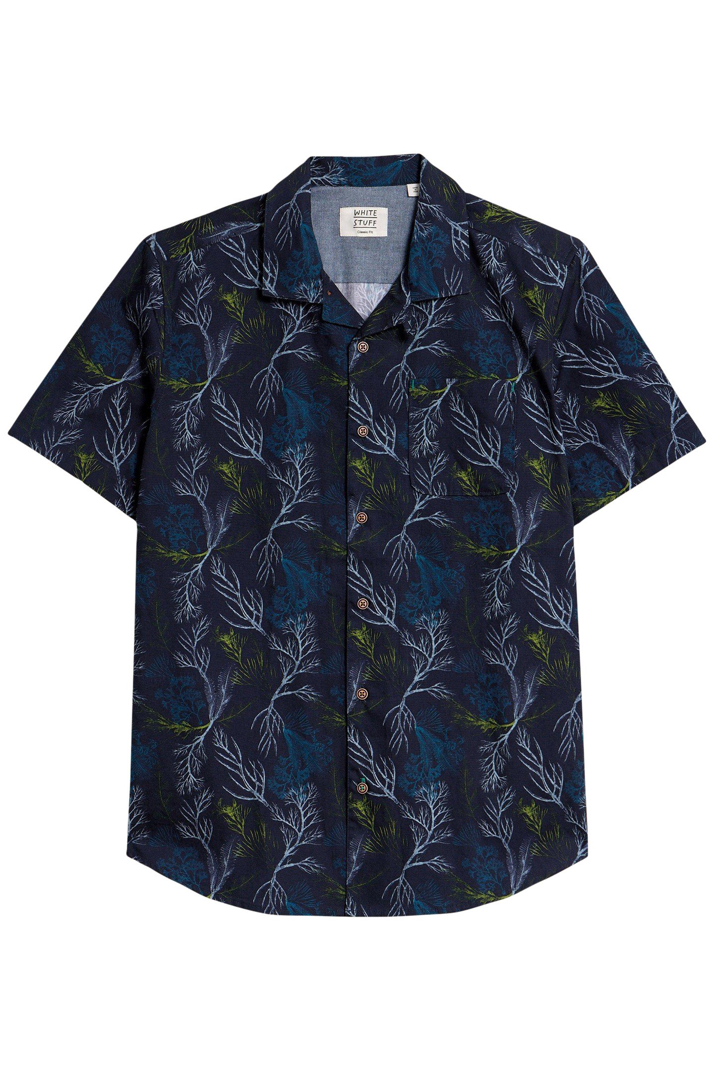 CRAB PRINTED SS SHIRT NAVY PRINT 3
