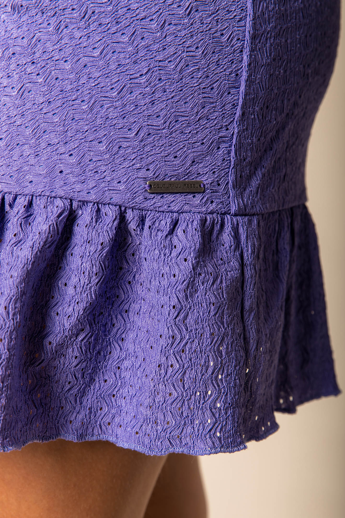 ZORAH KNITTED STRUCTURE DRESS SS DARK LAVENDER 6