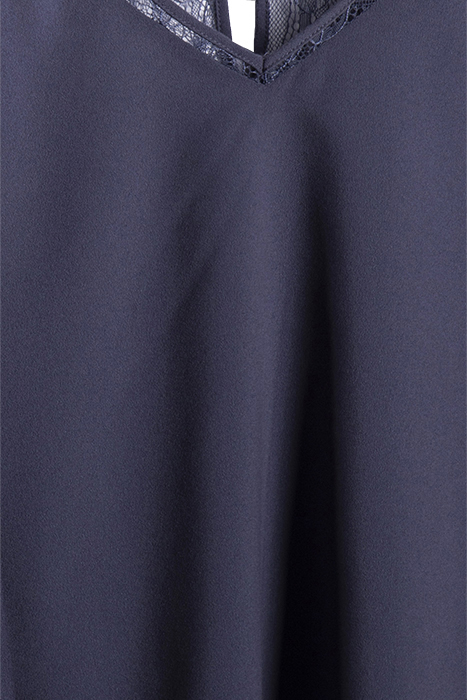 CREPE LIGHT LACE TRIM VEST BLUE 3