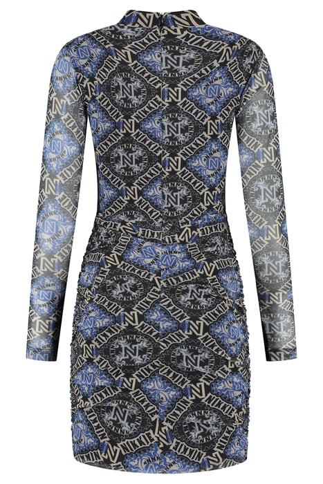 MESH DRESS DUSTY AQUA 2