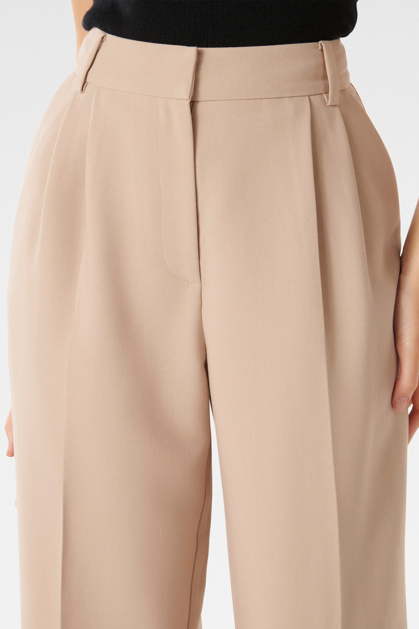TESSA STRAIGHT LEG PANTS DESERT TAUPE SUIT 6