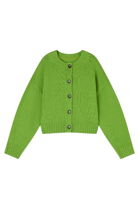 AMORE CHUNKY CARDIGAN BRIGHT GREEN 4
