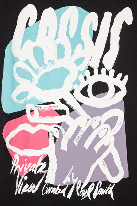 MENS TSHIRT CASSIS PRINT BLACK 3