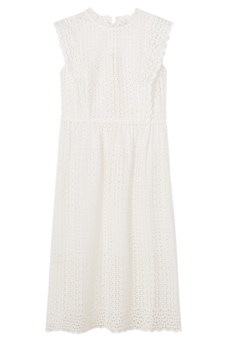 LAILA PETITE MIDI DRESS WHITE 3