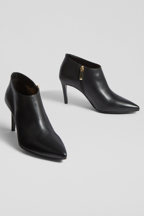 ELLE - POINTED SHOE LEATH BLACK 2