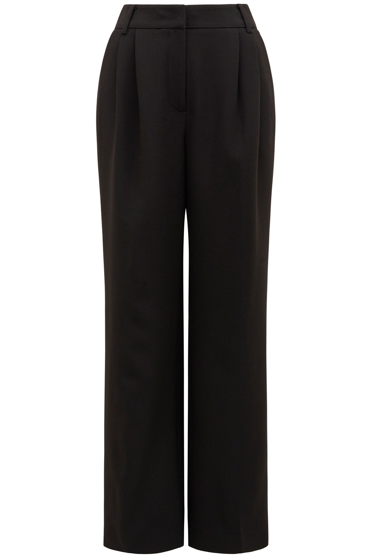 TESSA PETITE STRAIGHT LEG PANTS BLACK 4