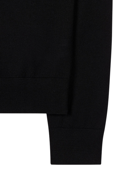 WOMENS KNITTED SWEATER CREW NECK BLACK 8