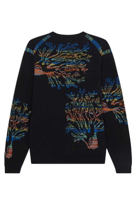 MENS SWEATER CREW NECK BLACK 2