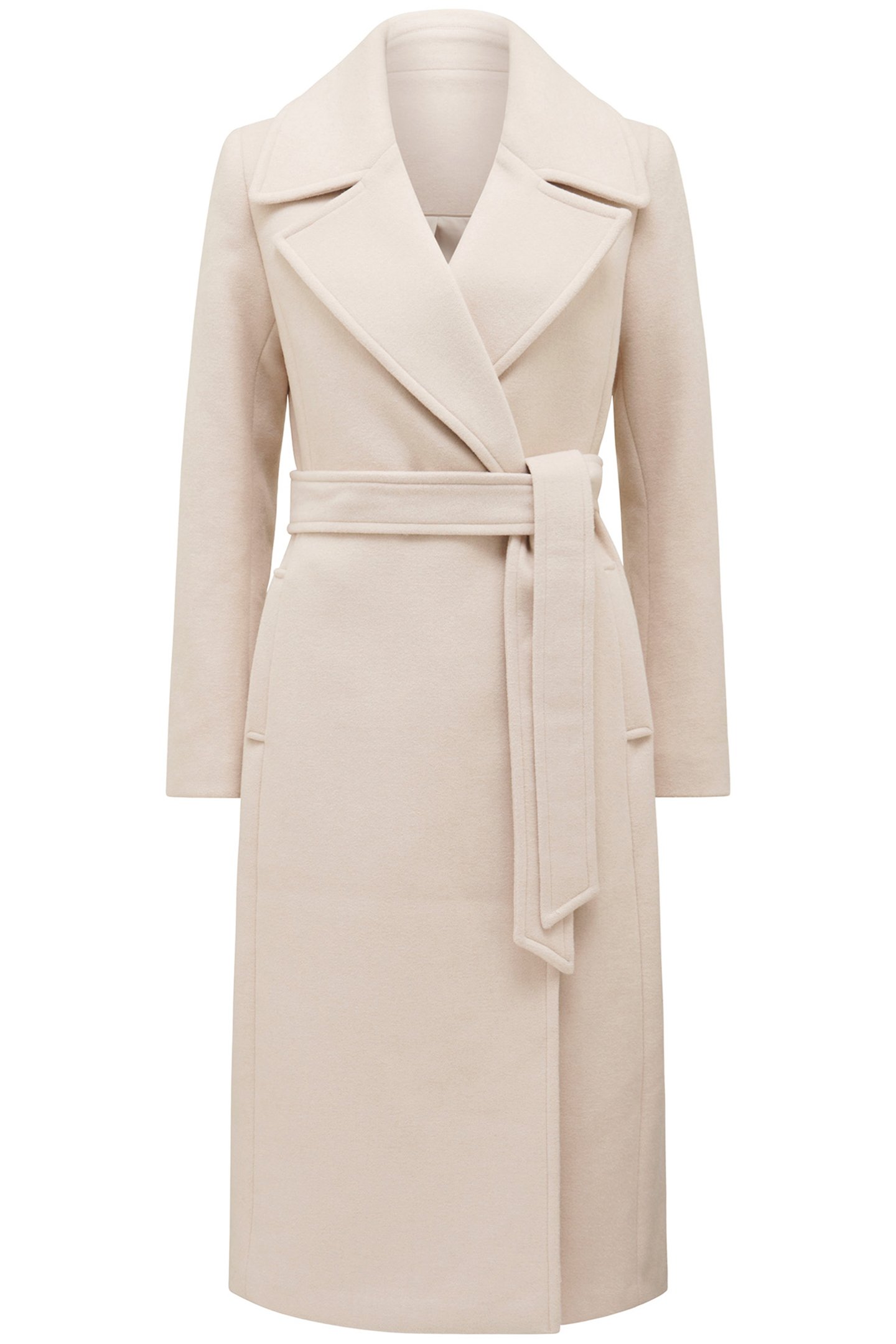 AMANDA BELTED WRAP COAT MINK 3