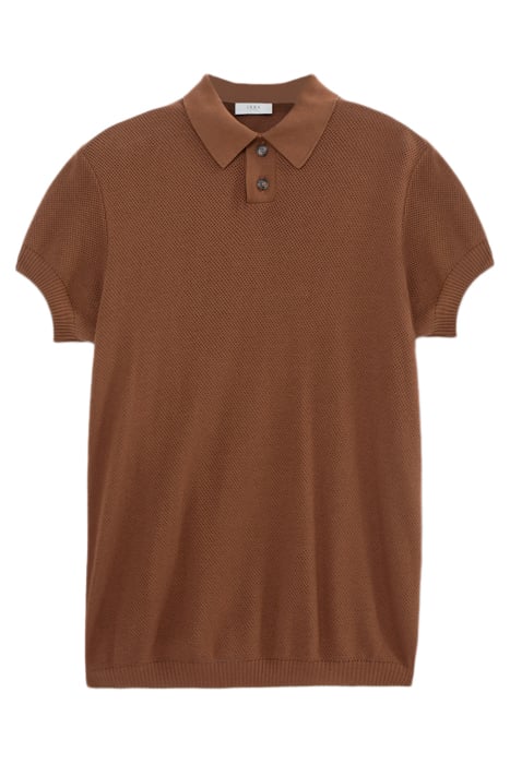 PURE EDITION – AMBER OPENWORK KNIT POLO SHIRT 4