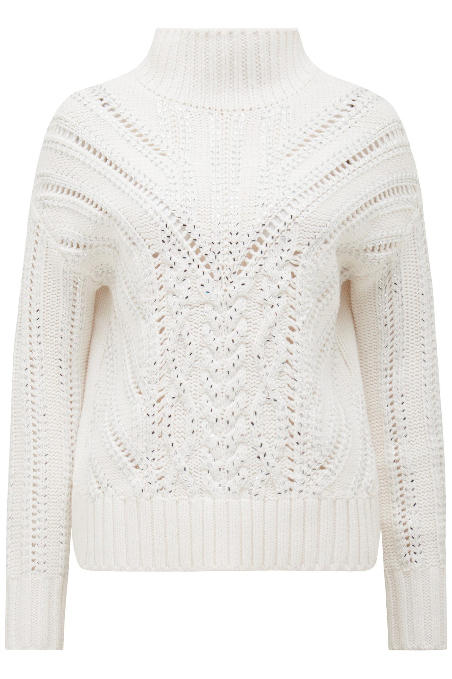 ELIZA EMBELLISHED KNITTED JUMPER CREAM 4