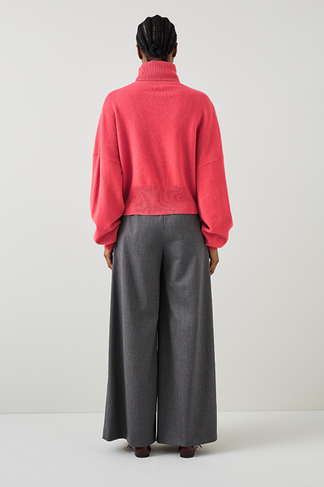 ISLA COCOON KNITTED SWEATER LIPSTICK PINK 3