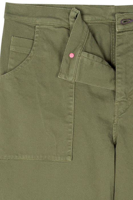MENS BARREL FIT CHINO MILITARY GREEN 4
