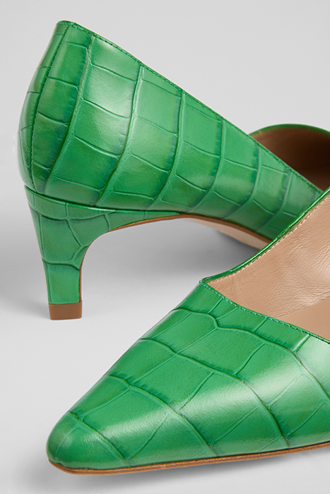 AVA POINTED PUMP GREEN 4