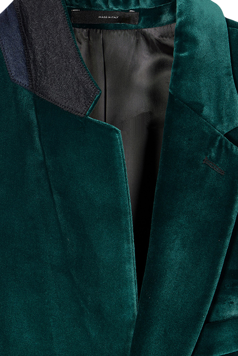 GENTS TAILORED FIT 2 BTN JACKET PETROL GREEN 3
