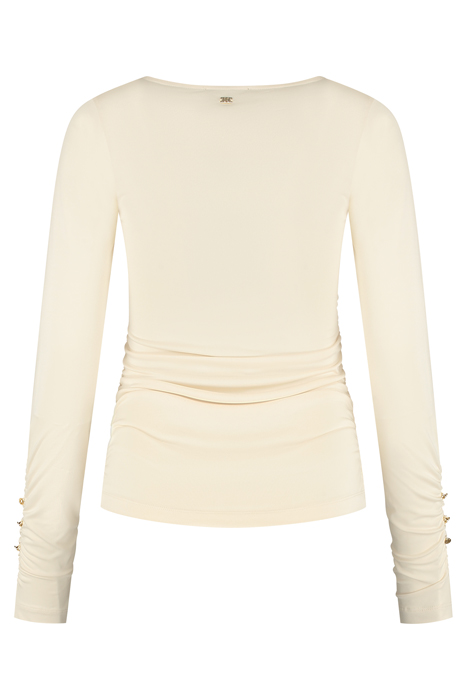 TWIST SHOULDER TOP VANILA 2