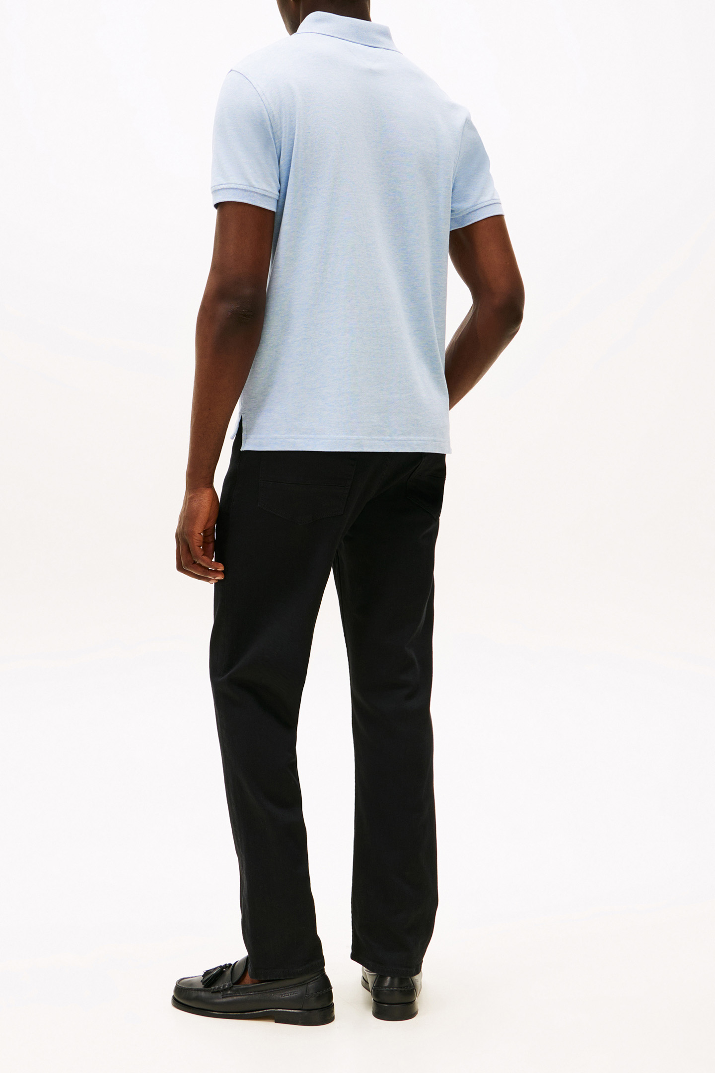 1985 REGULAR-FIT POLO HEATHERED BLUE 3