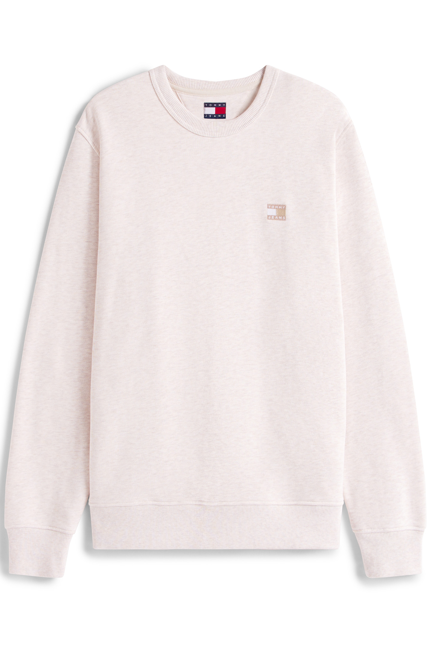 TJM REGULAR FIT CREW NECK SWEATER OAT MARL HTR TONAL 4