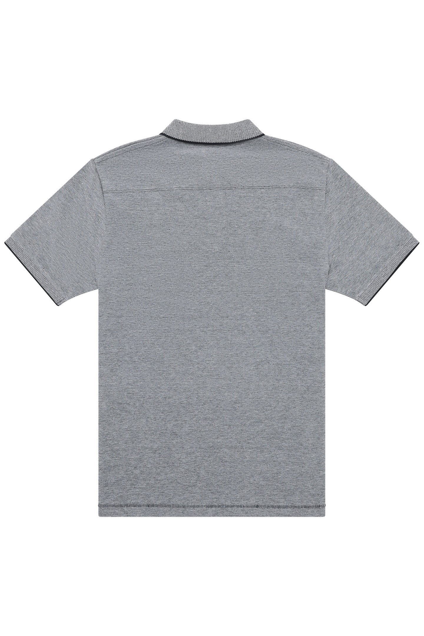 BIRDSEYE TIPPED POLO MARINE/MARINE 2