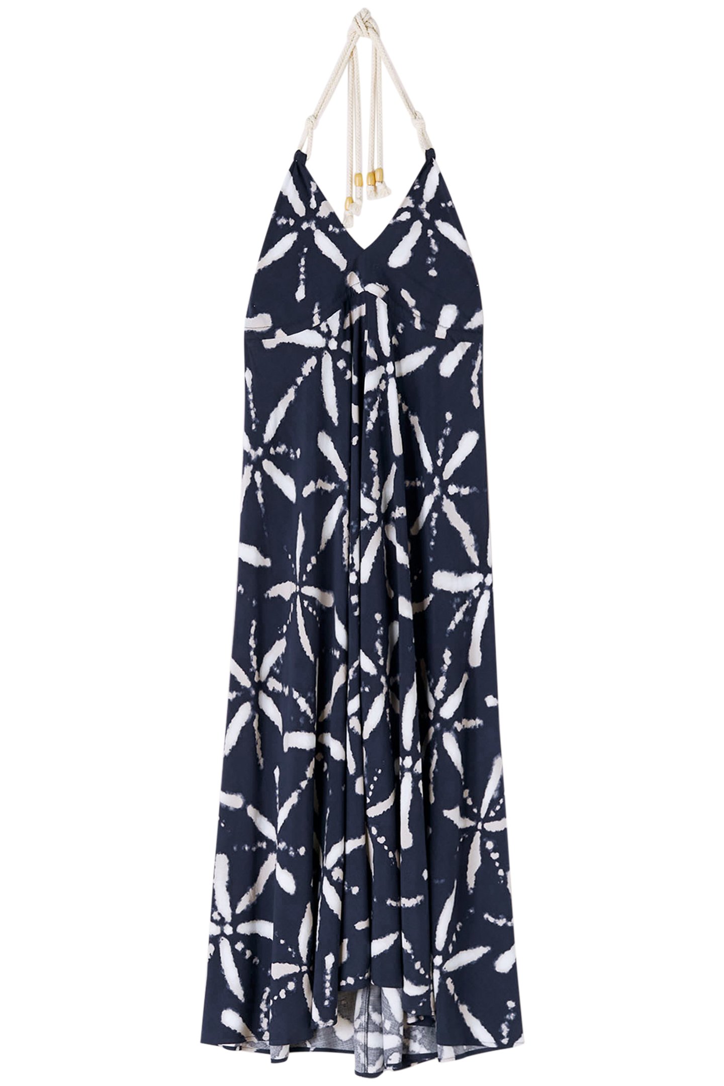 TIE DYE PATTERNED SUMMER DRESS BLUE 3