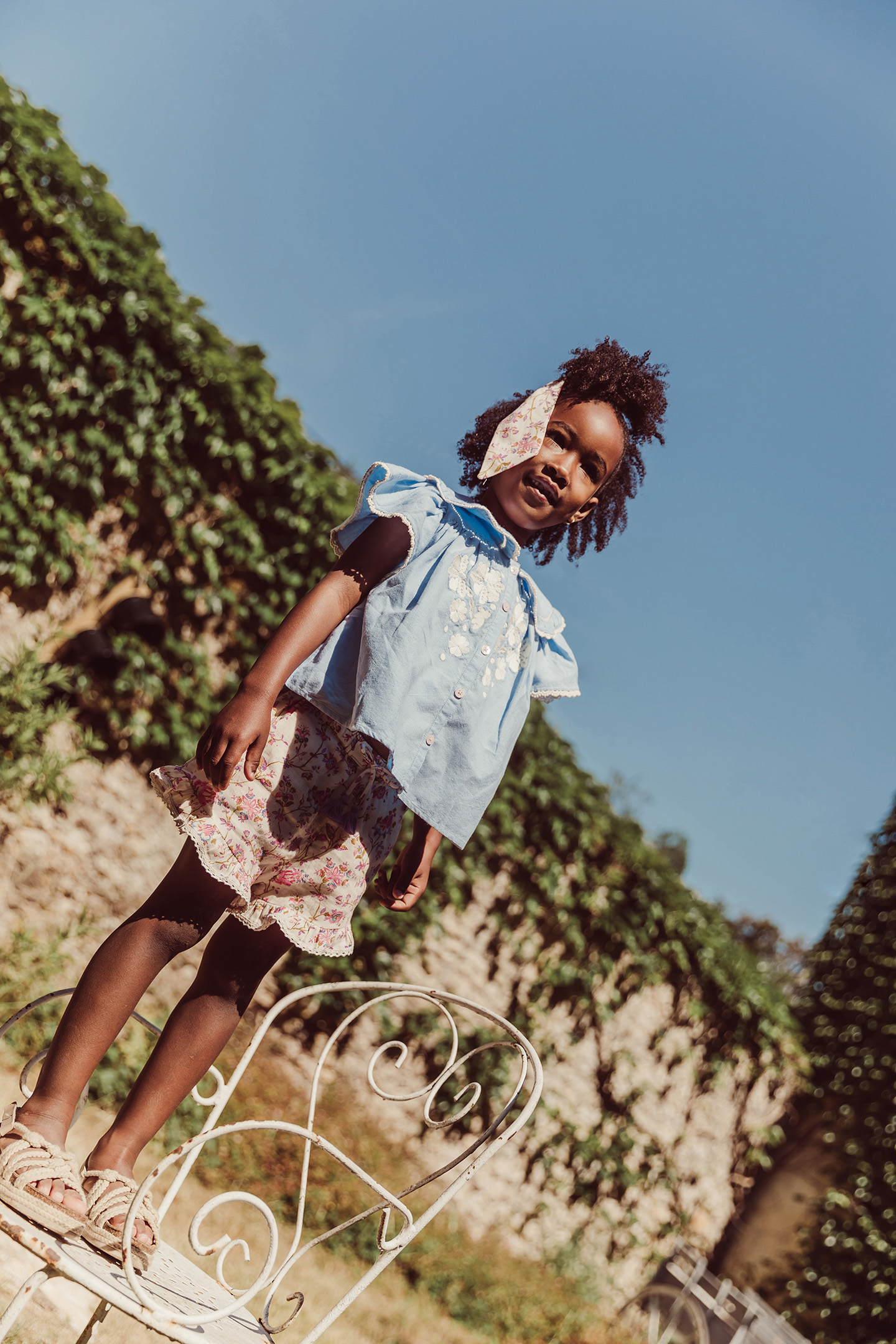 SHORTS VALLALOID CREAM BUCOLIA FIELDS 3