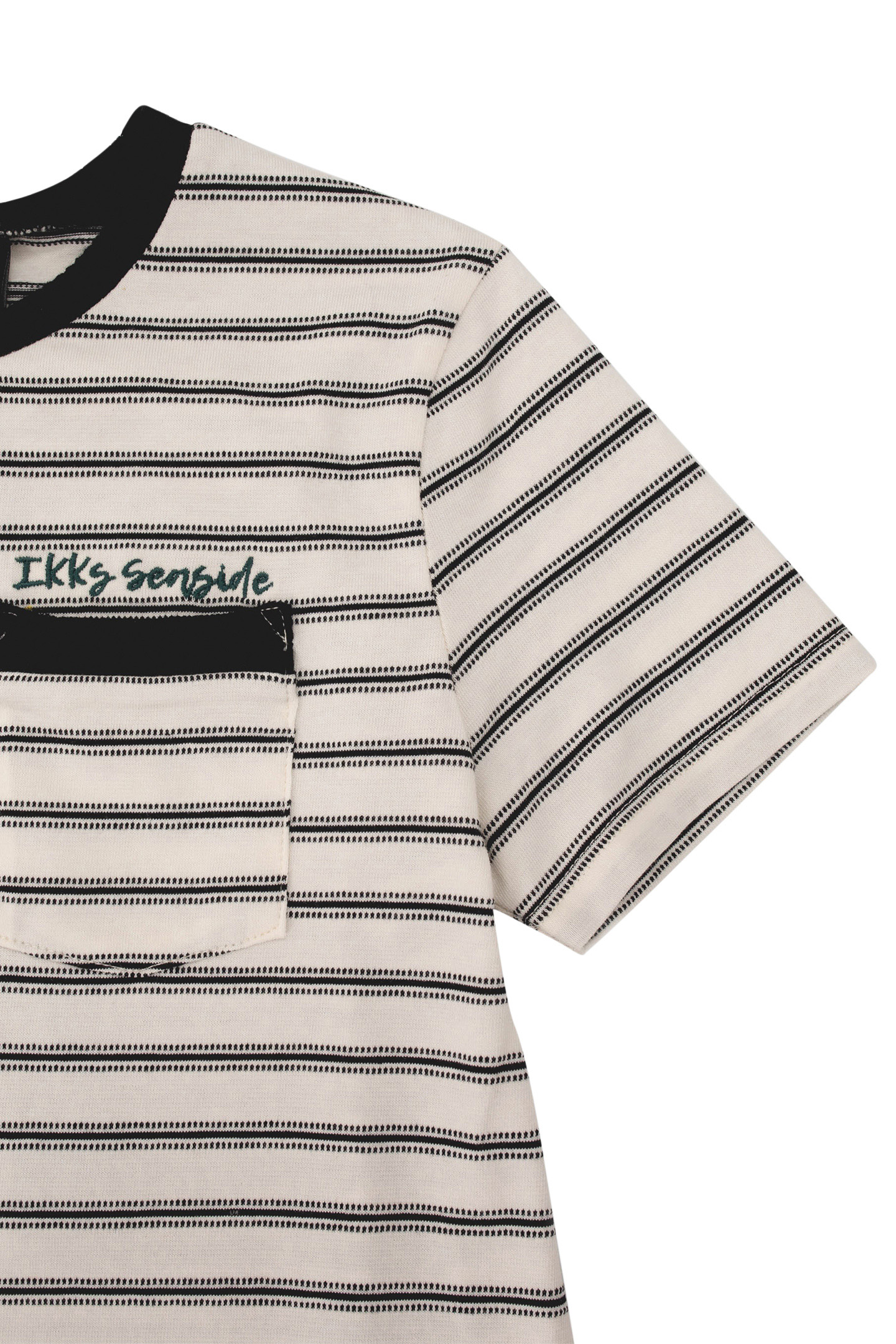 BOYS’ ECRU T_SHIRT WITH BLACK STRIPES 3