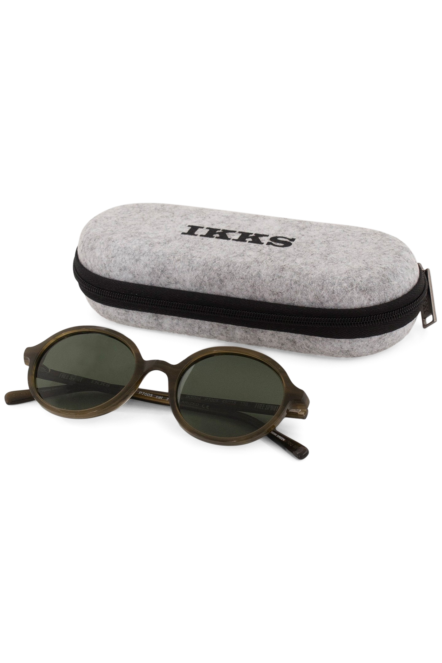 UNISEX KHAKI CRYSTAL MARBLE SUNGLASSES 2