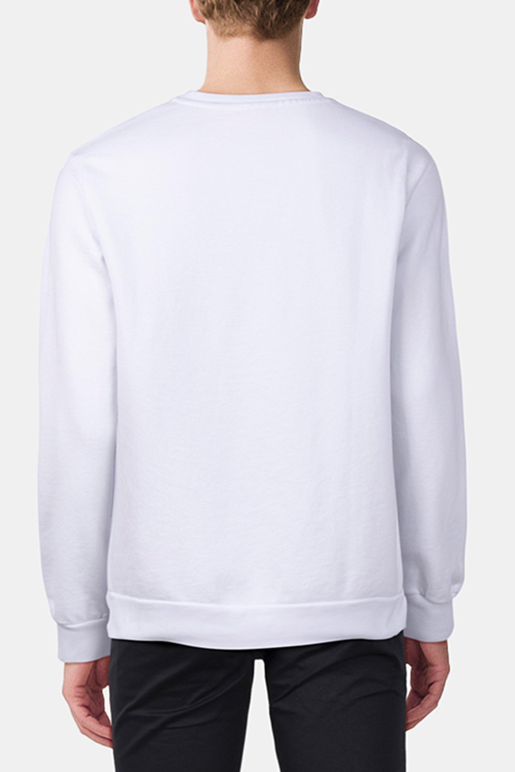 GRAPHIC SWEATSHIRT BATWING OUTLINED CHESTHIT WHITE 2