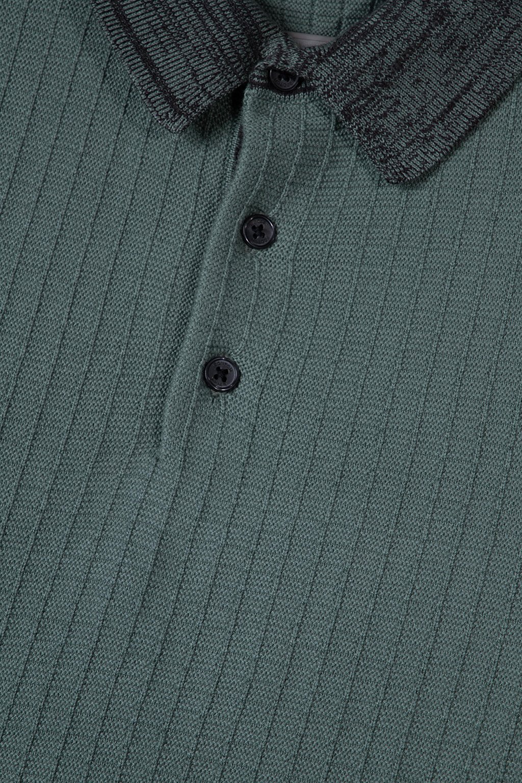 MARLED RIB SWEATER SS POLO KHAKI GREEN 4