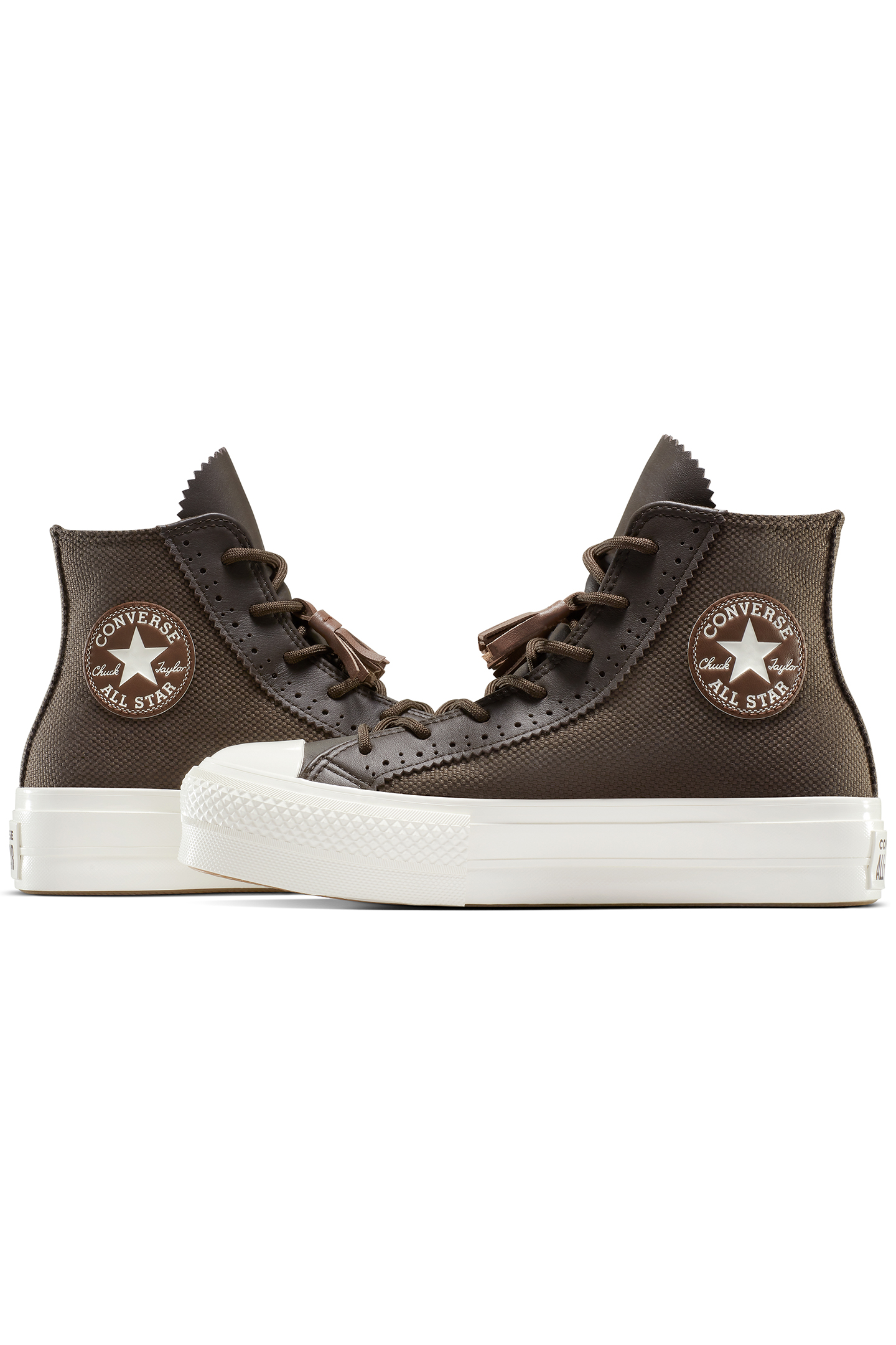 CHUCK TAYLOR ALL STAR LIFT PLATFORM TASSELS FRESH BREW/EGRET 5