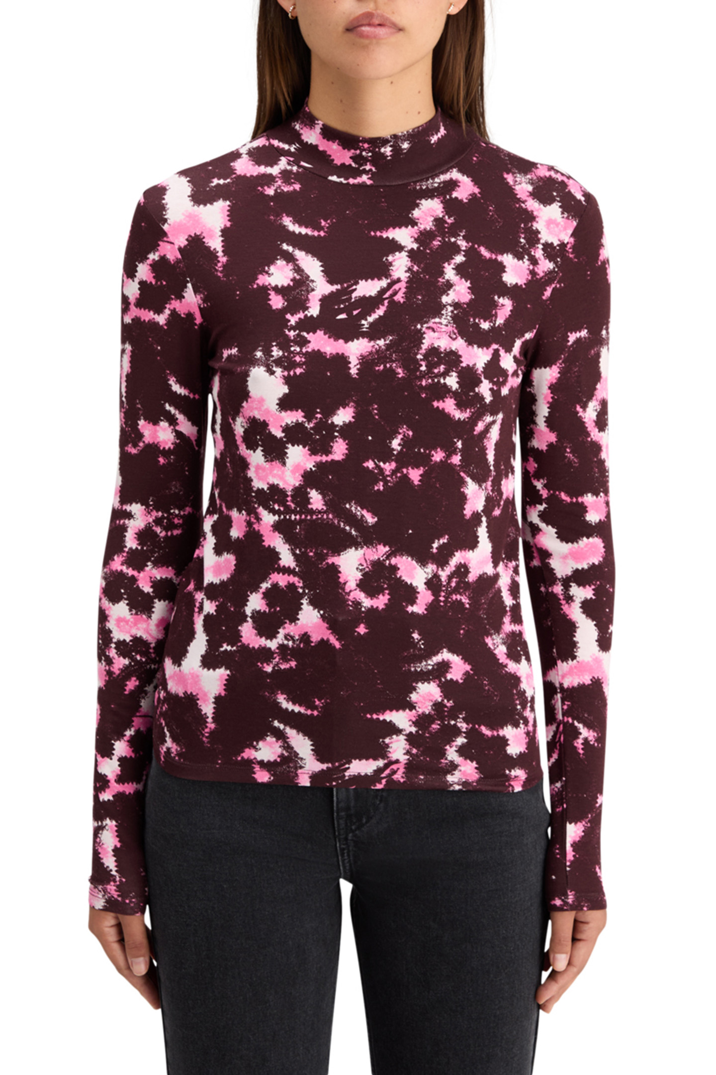 AOP PRINTED LONG SLEEVE T-SHIRT WINTER FLORAL 1