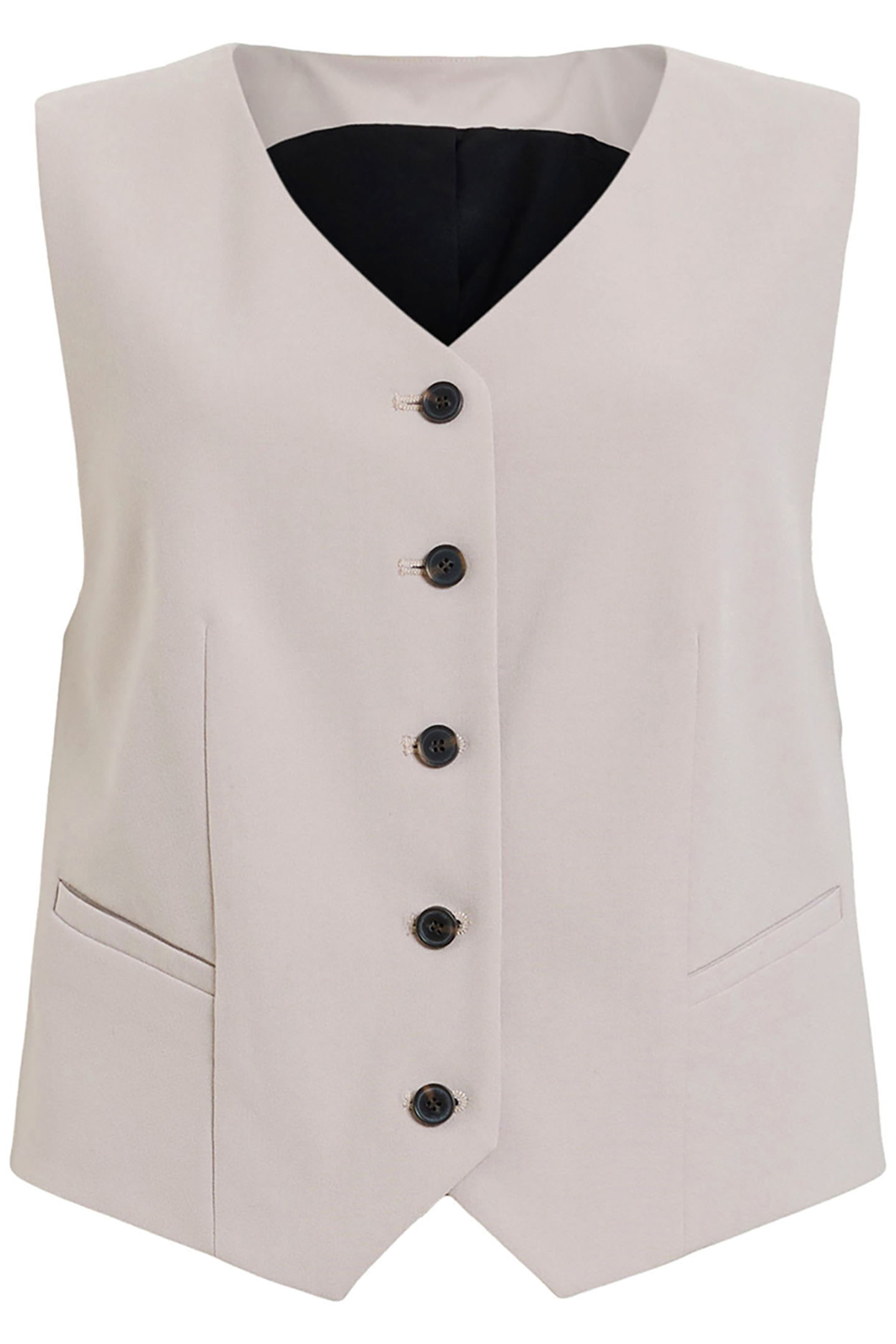 ALEIDA TRI WAISTCOAT GREIGE BROWN 4