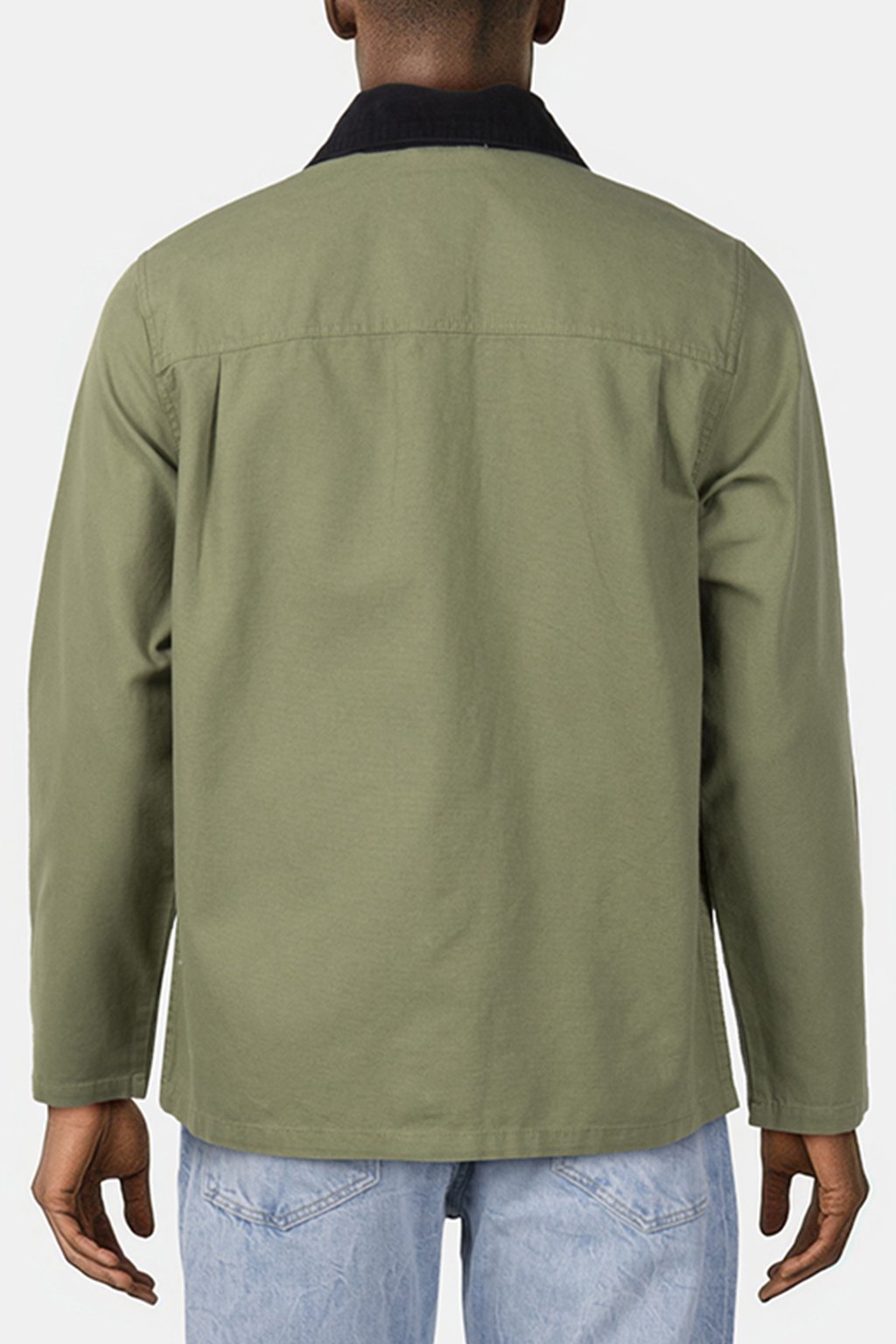 MN DRILL CHORE COAT LODEN GREEN 2