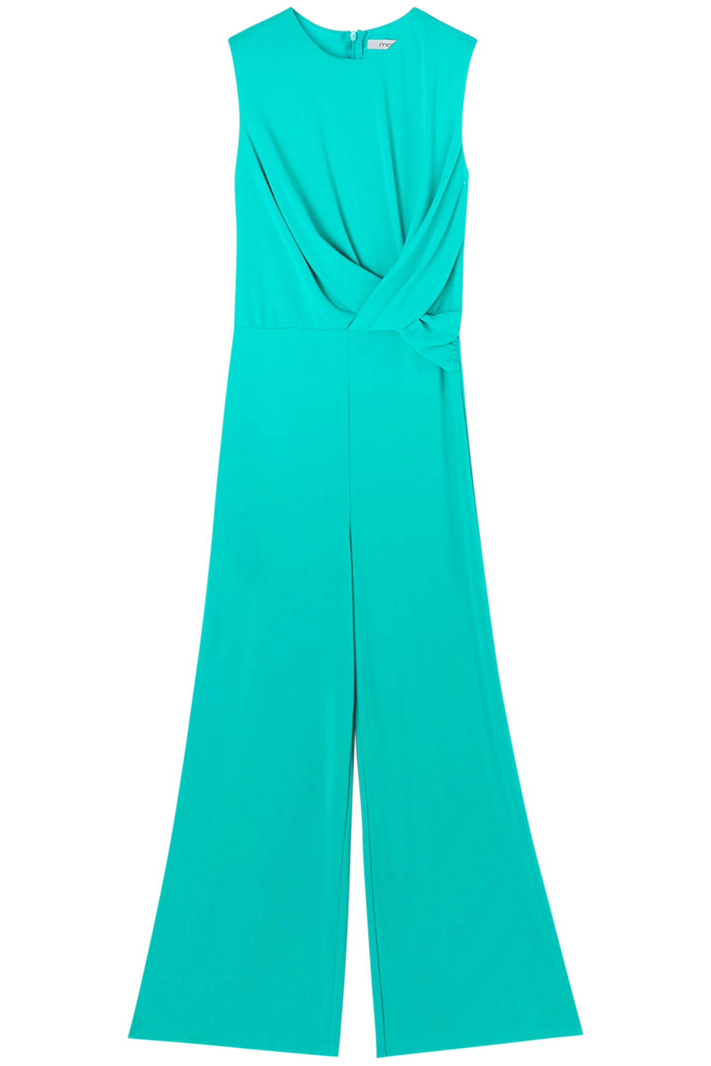 LONG JUMPSUIT WITH DRAPING GREEN 3