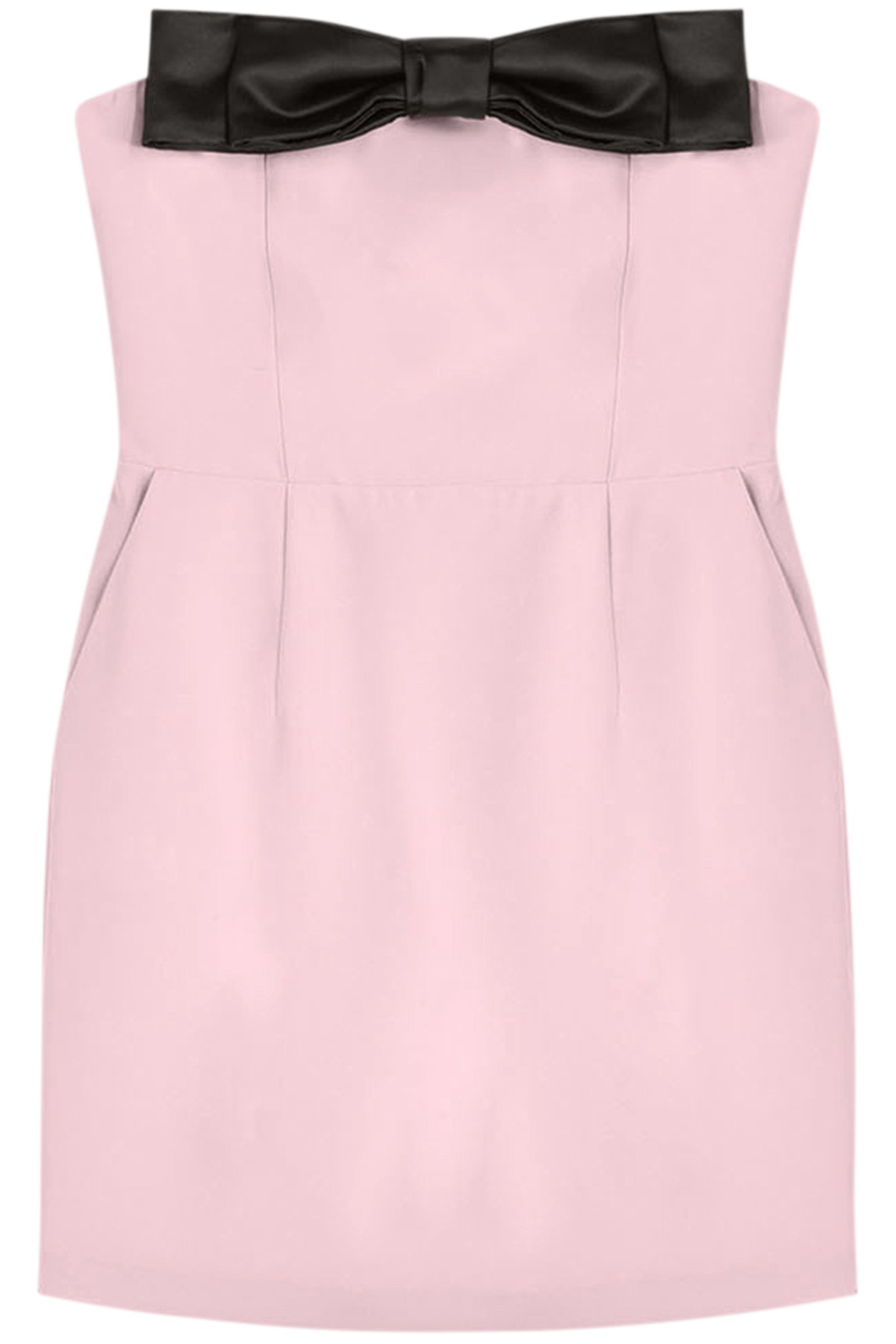 SHORT BUSTIER DRESS WITH JUMBO BOW LIGHT PINK 3