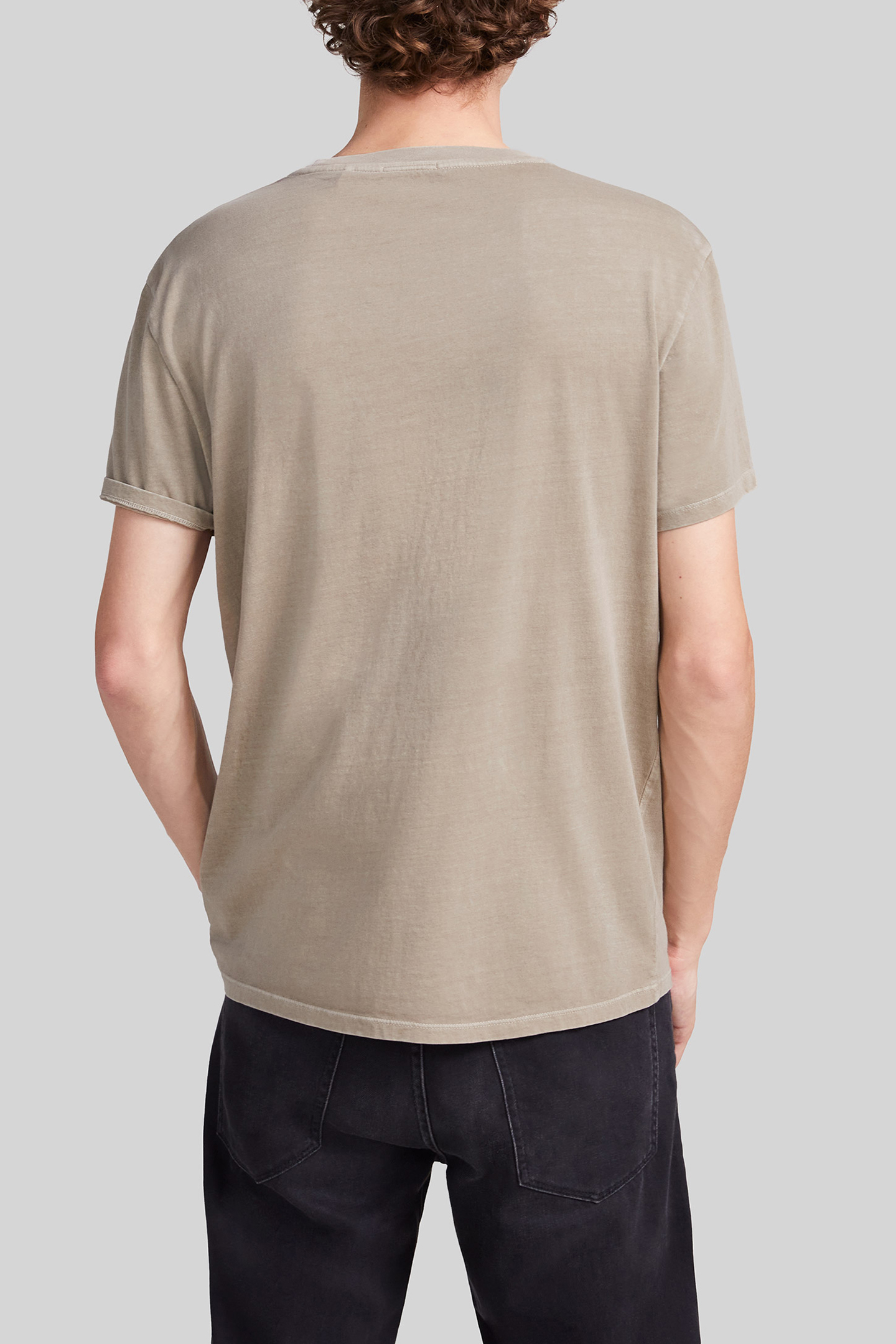 KHAKI ORGANIC COTTON T-SHIRT WITH CUBAN CAR IMAGES 2