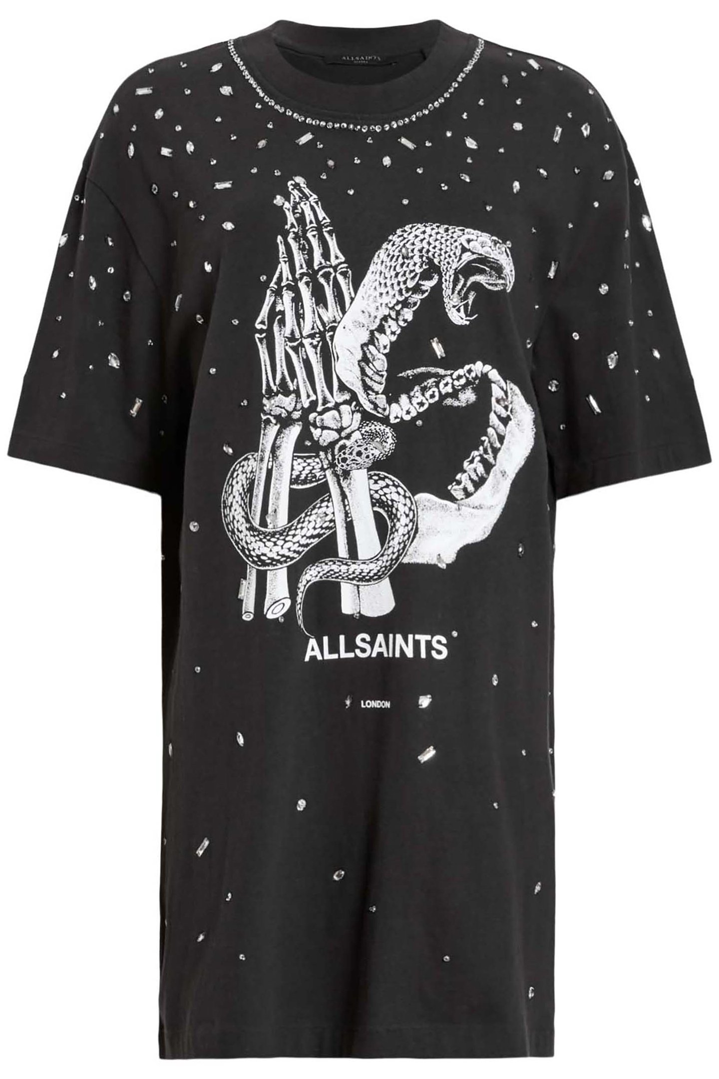 ASP EMB SLOUCH DRESS WASHED BLACK 4