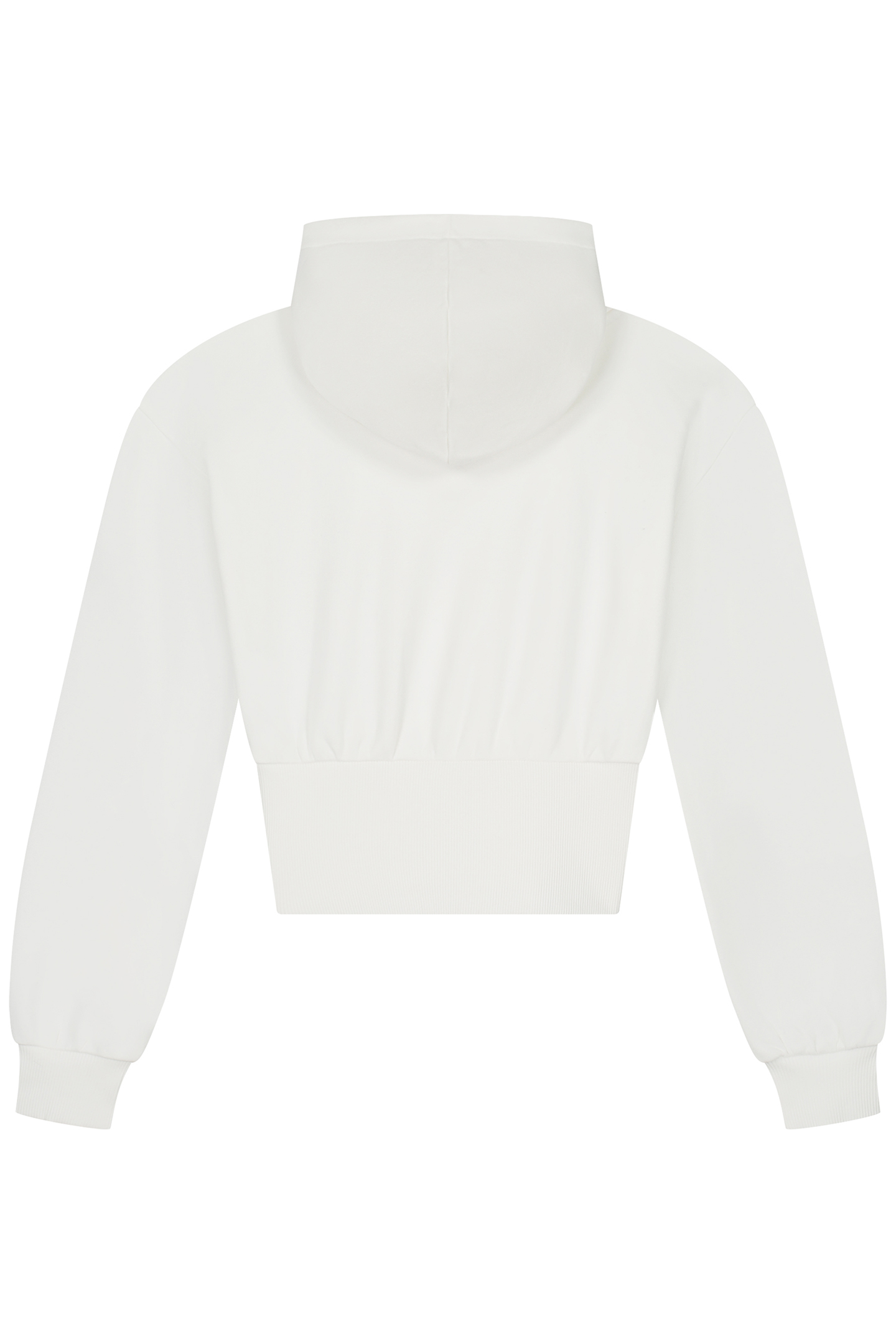 RIB HOODIE OFF WHITE/FUCHSIA POP 3
