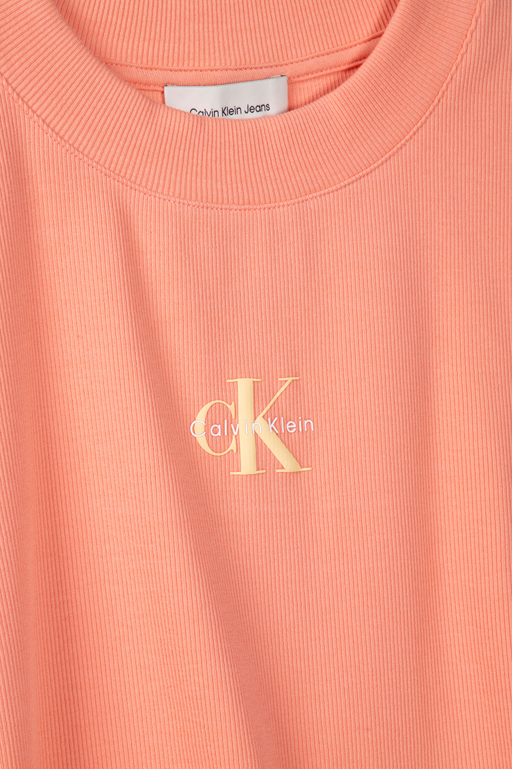 A-MONOGRAM BABY TEE SLIM FIT T-SHIRT POWDER ORANGE 4