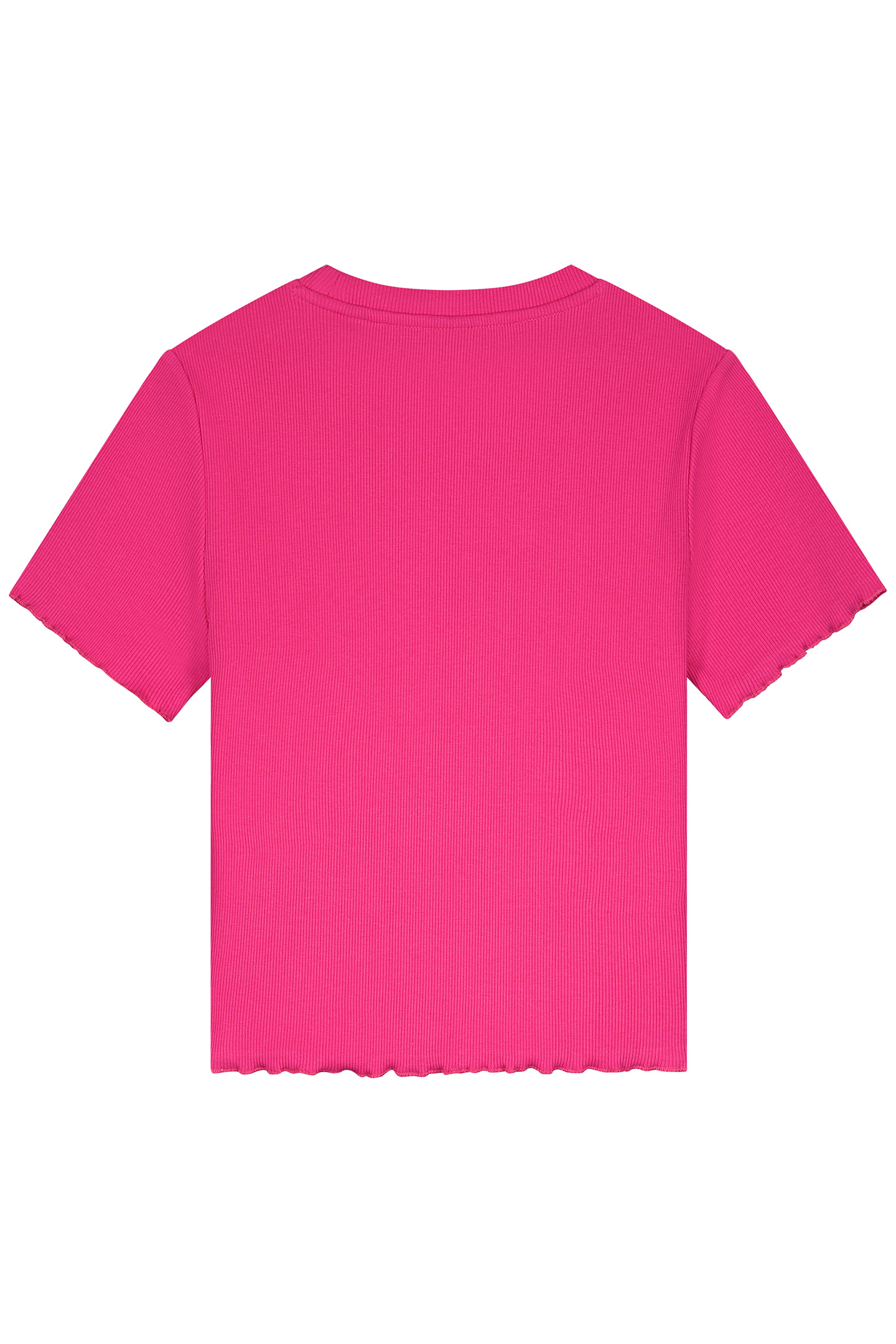 RIB T-SHIRT FUCHSIA POP 2