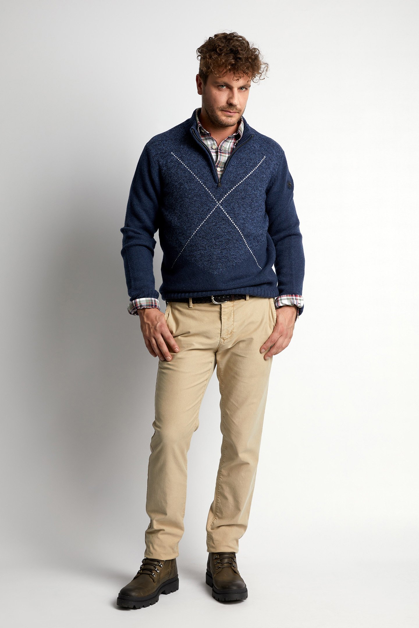 SLIM FIT COTTON CHINO COYOTE 2