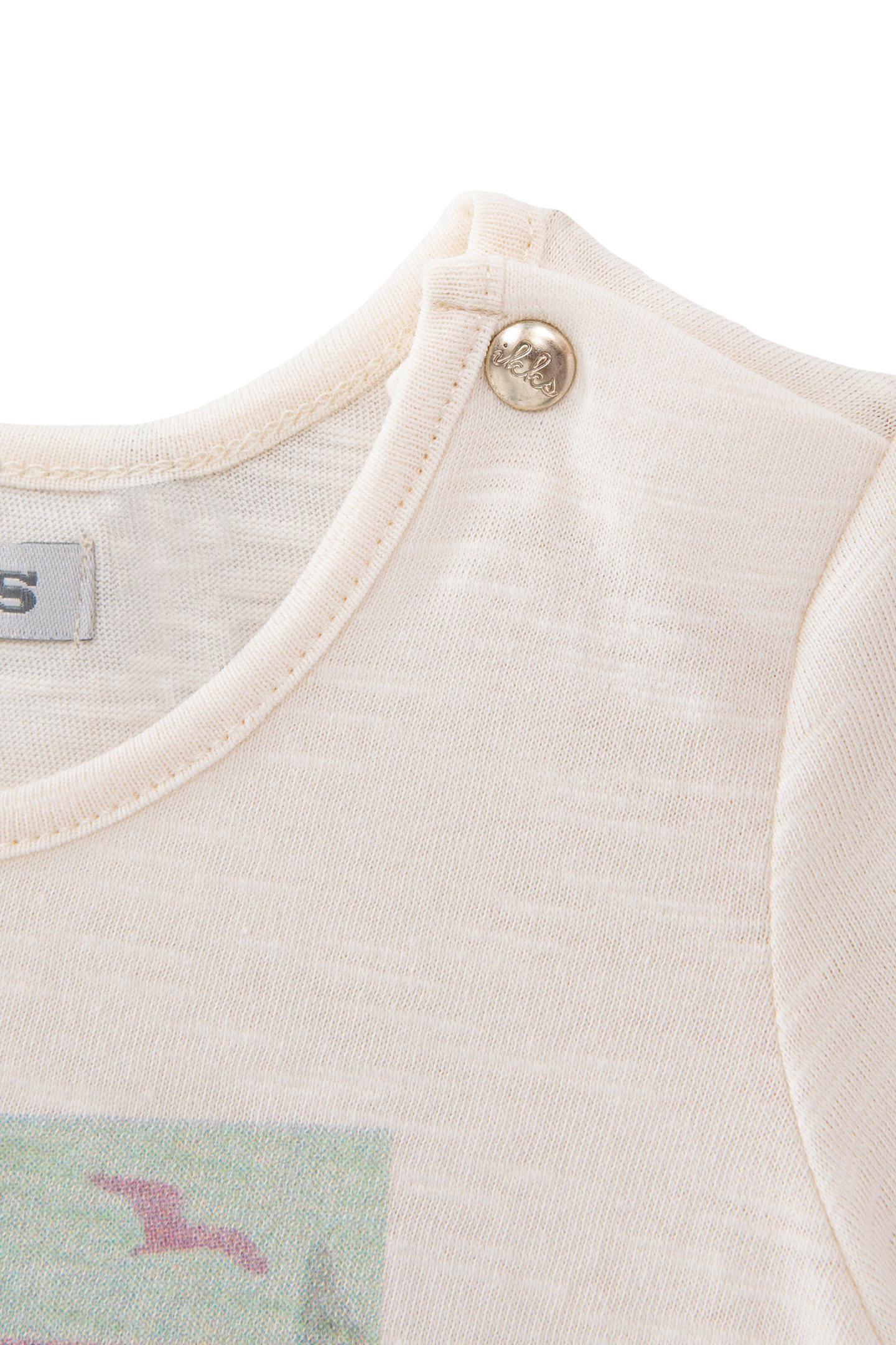 BABY GIRLS’ ECRU T-SHIRT WITH CUBAN CAR & PALM TREE IMAGE 4