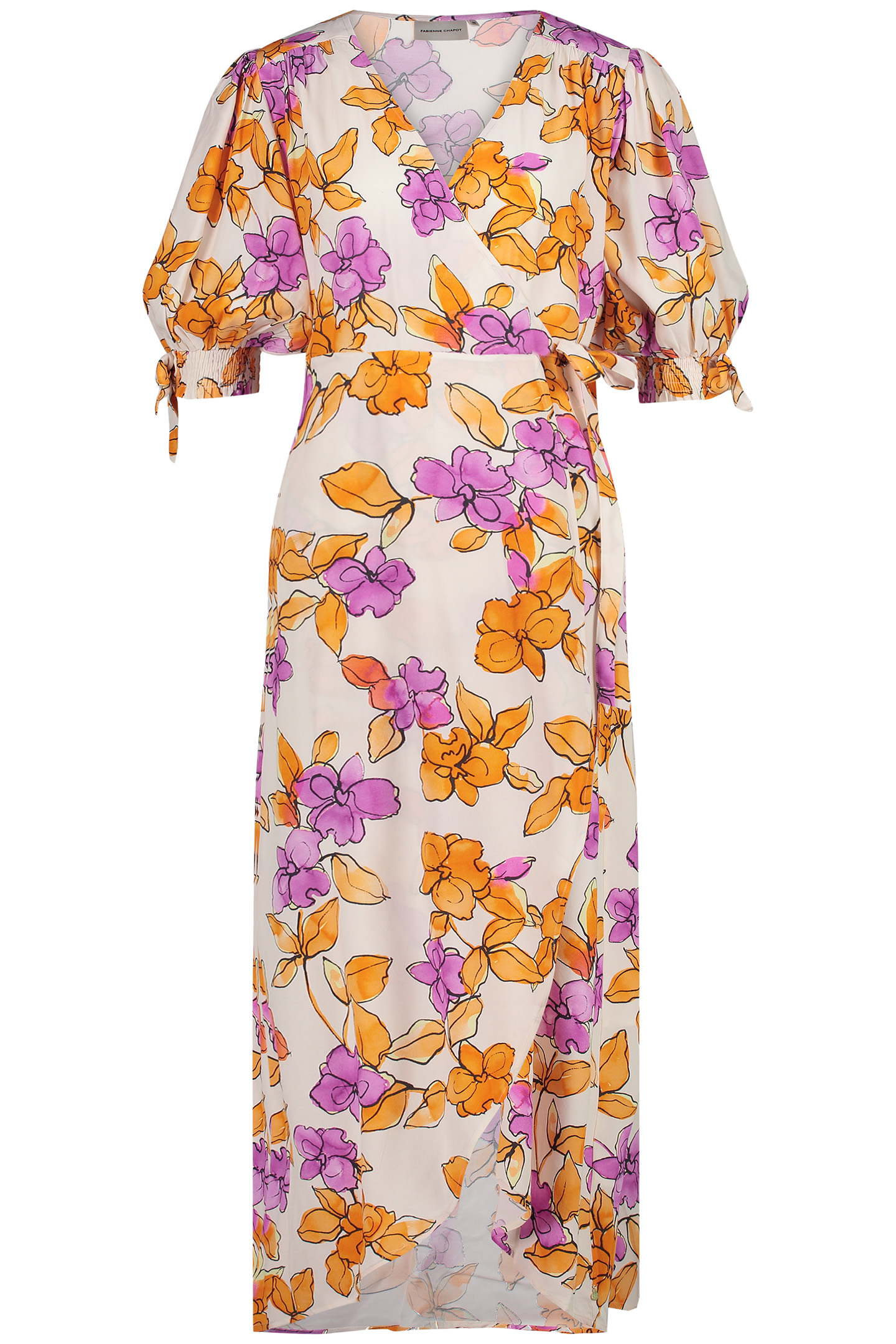 HANNAH DRESS MIMOSA/CREAM WHITE 3