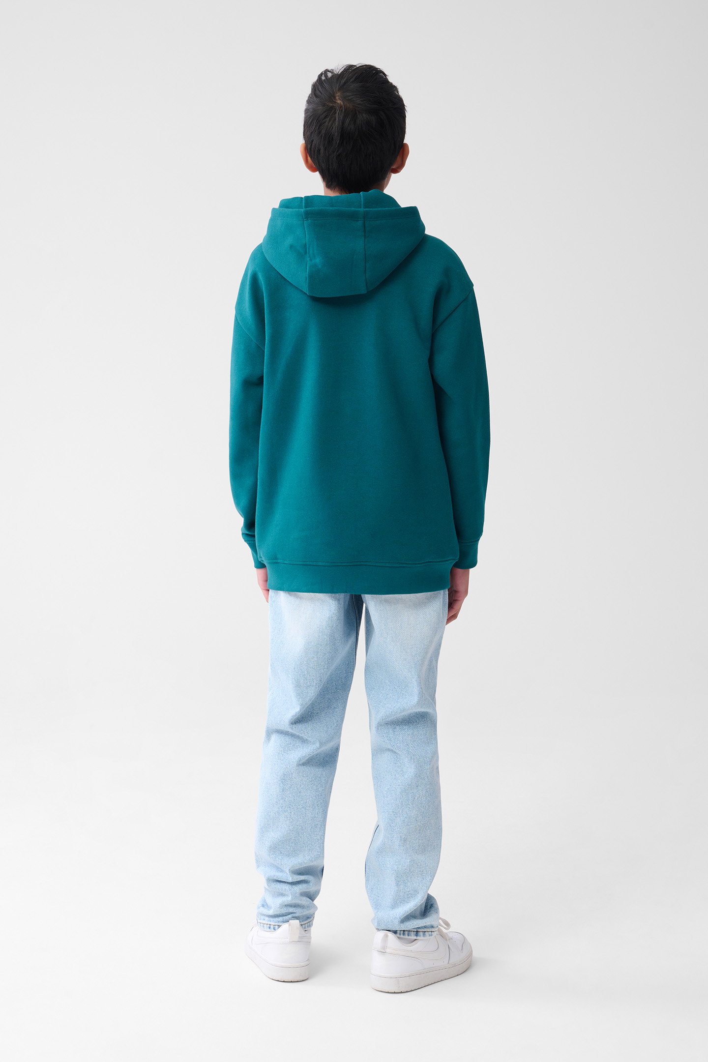 BOYS BBA-SBMINIMAL HOODIE DARKGREEN 3