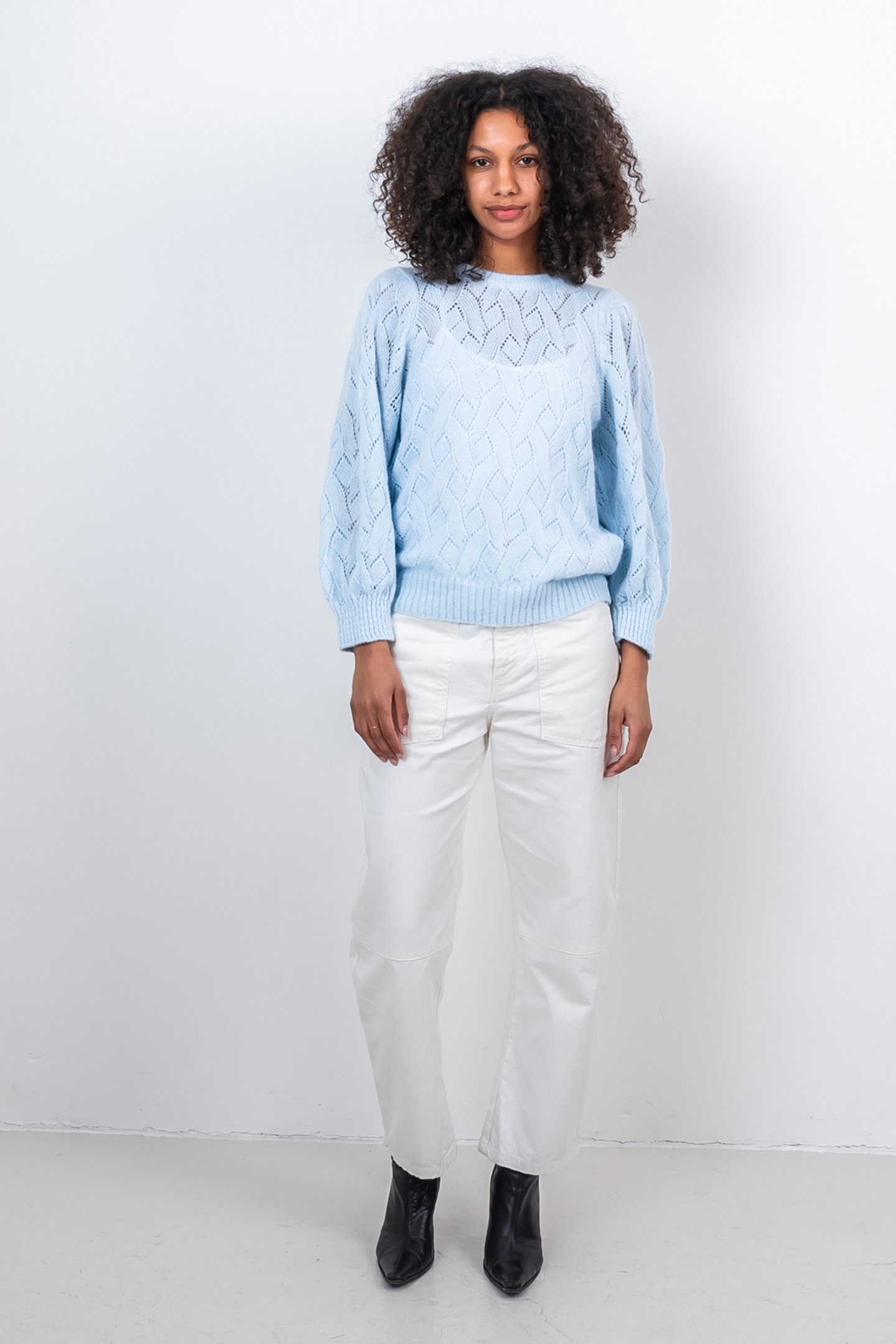 DAHLIA SWEATER ICE BLUE 1