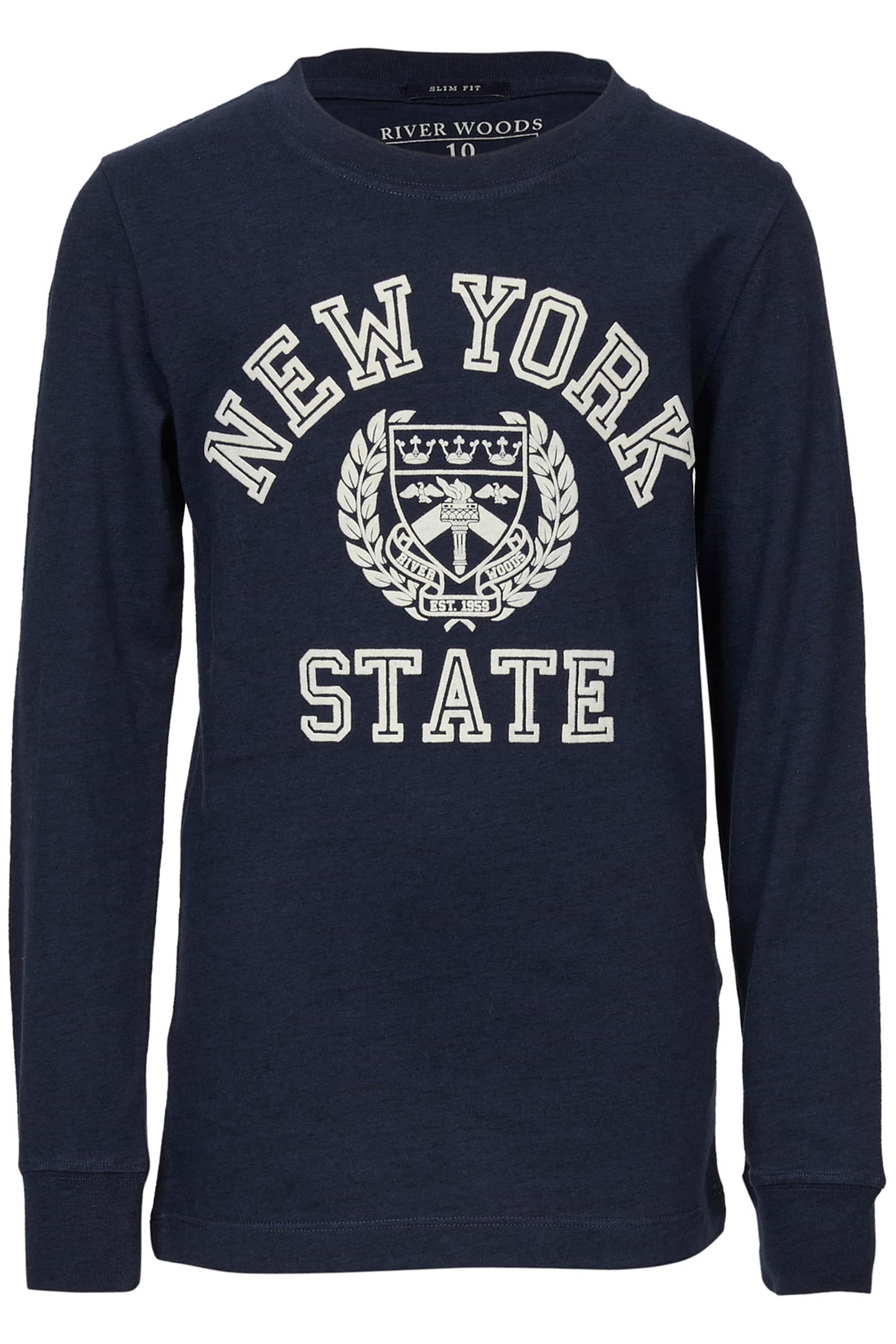 SLIM FIT VINTAGE T-SHIRT IN BLUE 1