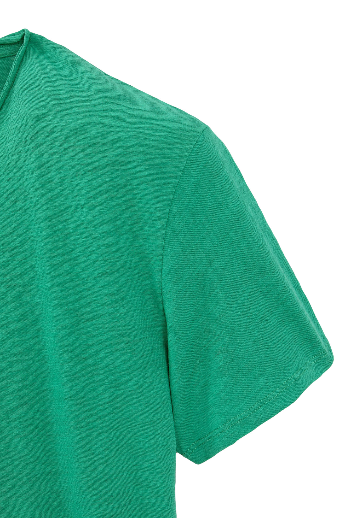 PETROL ORGANIC COTTON ESSENTIAL V-NECK T-SHIRT 7