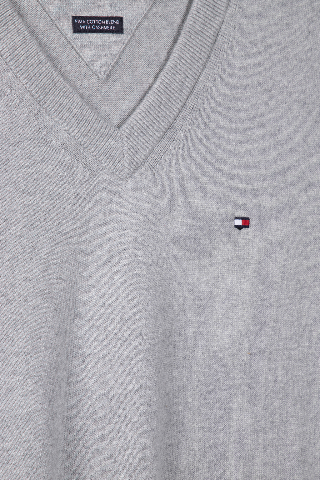 V-AUSSCHNITT-PULLOVER RELAXED FIT SWEATER LIGHT GREY HEATHER 4